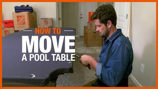 How to Move a Pool Table  The Home Depot [upl. by Biegel]