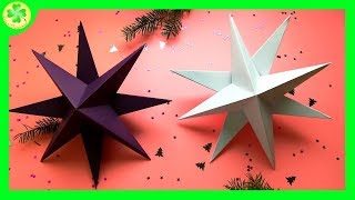 Jak zrobić  Świąteczna gwiazdka 3D  How to make a Christmas 3D Star [upl. by Ertnom]