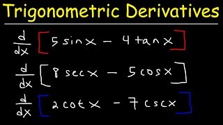 Derivatives of Trigonometric Functions [upl. by Nanor38]