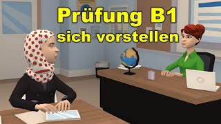 Prüfung B1  DTZ  sich vorstellen  Sprechen Teil 1 [upl. by Frants196]