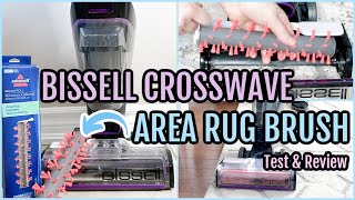 BISSELL CROSSWAVE CORDLESS MAX AREA RUG BRUSH ROLL TEST amp REVIEW  Does it deep clean area rugs [upl. by Hisbe]