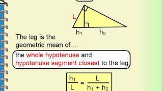 Geometry  Right Triangle Similarity Geometric Mean [upl. by Soo]