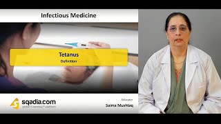 Tetanus  Definition  Infectious Medicine Video Lectures  VLearning [upl. by Postman]