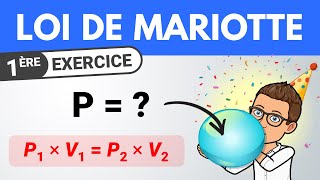 Loi de MARIOTTE  calculer la pression   1ère  Physique [upl. by Dean]