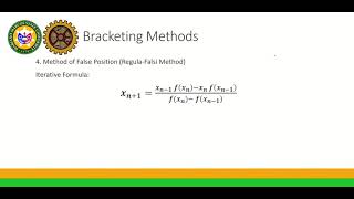 Bracketing Methods  NUMERICAL METHODS part 3 [upl. by Walczak995]