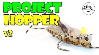 Fly Tying Tutorial REALISTIC Hopper Fly Pattern Project Hopper v2 [upl. by Charisse]