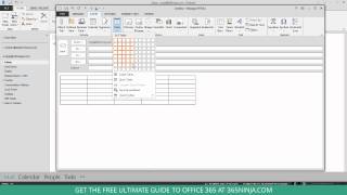 How to Insert and Format a Table in Outlook [upl. by Eidnarb415]