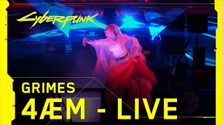 Cyberpunk 2077 – Grimes performing 4ÆM live at The Game Awards [upl. by Eaton104]