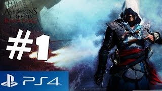 Assassins Creed 4 Black Flag Walkthrough Part 1 PS4 Gameplay Lets Play Playthrough 1080p HD IV [upl. by Nemsaj]