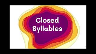 The 6 Syllable Types Closed Syllables [upl. by Starlene]