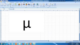 How to insert micro symbol in excel [upl. by Allimak]