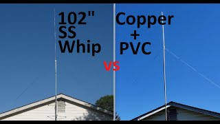 102 SS Whip vs Homemade CB Radio Base Antenna [upl. by Accebor]