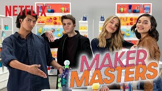 DIY Challenge Build a Rocket with Bath Bombs  Maker Masters  Netflix After School [upl. by Elson332]