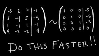 Row Reduction Part 22 How to Get Faster Passing Linear Algebra [upl. by Aneelad]