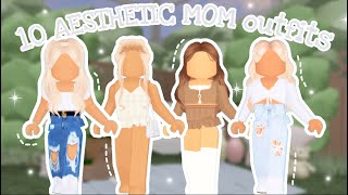 10 AESTHETIC bloxburg MOM outfits WITH CODESISiimplyDiiana [upl. by Euqnimod]