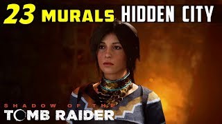 Location of Murals in Hidden City  SHADOW OF THE TOMB RAIDER [upl. by Airam]