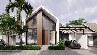 Sketchup House Design 16 11x9 meter Enscape 30 Realtime Rendering [upl. by Winn]