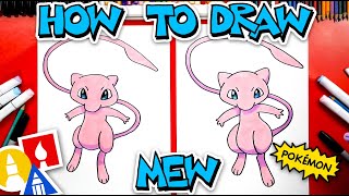 How To Draw Mew From Pokémon [upl. by Dulce856]