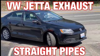 2014 VW Jetta EXHAUST w STRAIGHT PIPES [upl. by Seidler]