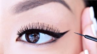 HOW TO Apply Liquid Eyeliner For Beginners  chiutips [upl. by Weinman560]