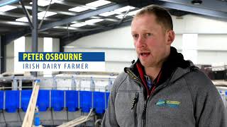 Automated Dairymaster 44 point Rotary Milking Parlour on the Osbourne farm [upl. by Bart]