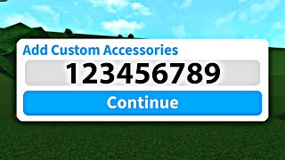 How To Enter amp Use Custom AccessoryHairClothing Codes In Bloxburg How To Find Custom IDs ROBLOX [upl. by Demetria241]