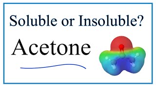 Is Acetone Soluble or Insoluble [upl. by Harbison731]