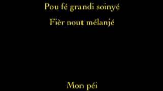 Davy Sicard  Mon péi Paroles [upl. by Shakespeare]