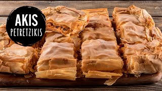 Greek Rustic Chicken Pie  Akis Petretzikis [upl. by Ettenaej]