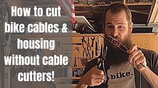 How to cut bike cables without cable cutters  7 cable cutter [upl. by Harelda]