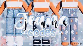 Codes amp Links for Aesthetic Jeans  Roblox Bloxburg [upl. by Eilujna]