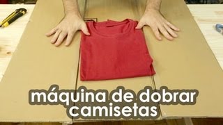 Fantástica máquina de dobrar camisetas dica doméstica [upl. by Gildus]