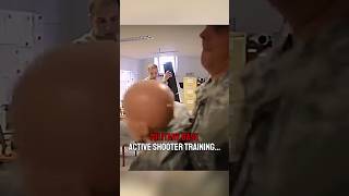 Military base active shooter scenario training‼️🤯 military army combat war [upl. by Ecydnak]