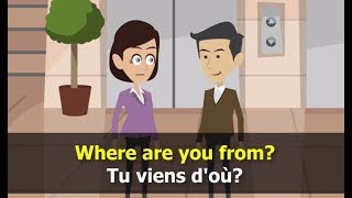 apprendre langlais conversation  leçon 1 [upl. by Kinnon]