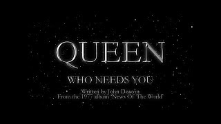 Queen  Who Needs You Official Lyric Video [upl. by Violette]