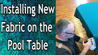 Installing New Fabric on the Pool Table [upl. by Francie362]