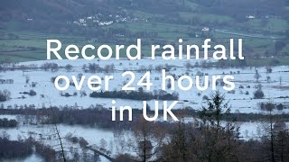 Cumbria floods UK sees record rainfall in 24 hours after Storm Desmond [upl. by Lockhart107]