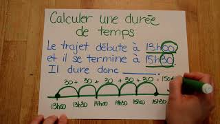 Mathématique  calculer une durée de temps [upl. by Llertniuq915]