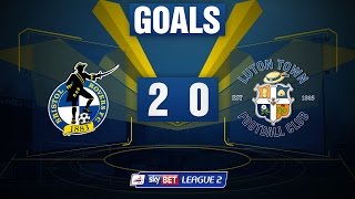 GOALS Bristol Rovers 20 Luton Town [upl. by Borries]