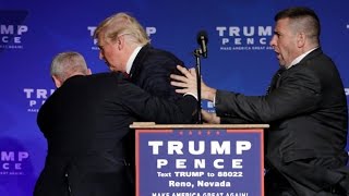 Donald Trump rushed off stage during rally in Nevada [upl. by Eened791]