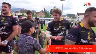 Rugby  SOC Chambery 346 Narbonne [upl. by Tome]