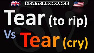 How to Pronounce TEAR Vs TEAR [upl. by Nageam]