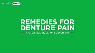 Remedies for Denture Pain  Super Poligrip [upl. by Nidnarb869]