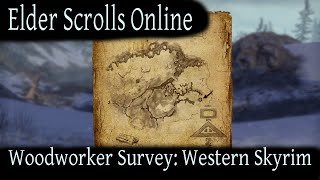 Woodworker Survey Western Skyrim Elder Scrolls Online ESO [upl. by Cinelli20]