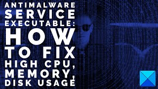 Antimalware Service Executable How to Fix High CPU Memory Disk Usage [upl. by Hawkie]