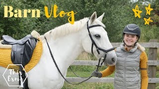 Barn Vlog  New Shoes for Casper Jump Schooling  Pony Cleaning  This Esme [upl. by Vassily377]