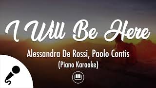 I Will Be Here  Alessandra De Rossi amp Paolo Contis Piano Karaoke [upl. by Eltsyrhc]