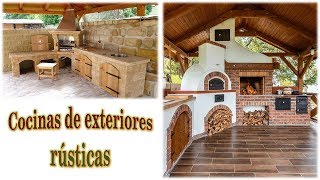 COCINAS EXTERIORES rústicas ✔✔✔ [upl. by Odel435]