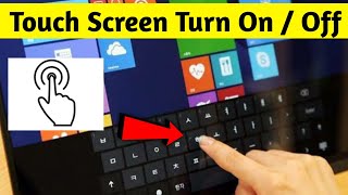 How To Disable and Enable Touchscreen in windows 10 Very Easy Dell Laptop [upl. by Marisa]