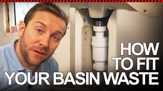 HOW TO FIT BASIN WASTE VALVE  Plumbing Tips [upl. by Areem]